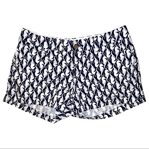 Old Navy Dark Blue Seahorse Print Shorts Size 4 - Picture 1 of 1